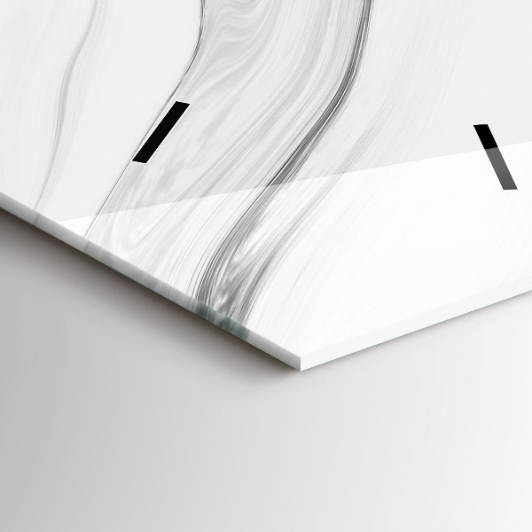 Vertical wall clock Decorative marble