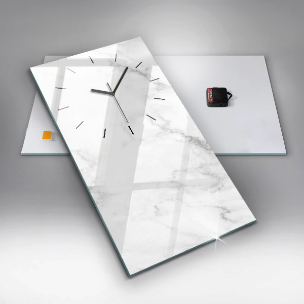 Vertical wall clock Elegant marble