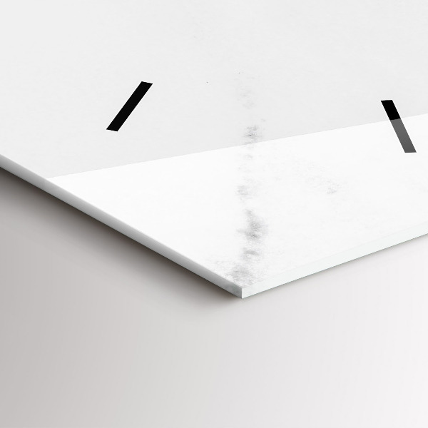 Vertical wall clock Elegant marble