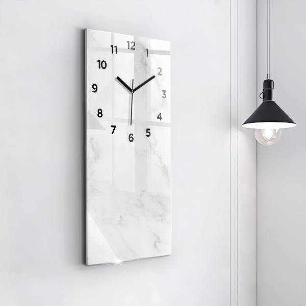 Vertical wall clock Elegant marble
