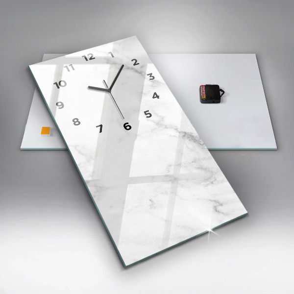Vertical wall clock Elegant marble