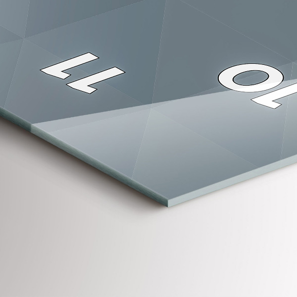 Vertical wall clock Gray abstraction