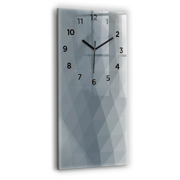 Vertical wall clock Gray abstraction