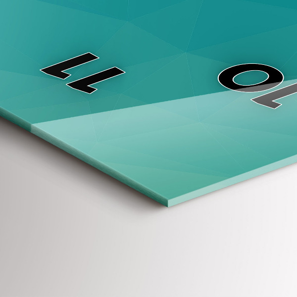 Vertical wall clock Sea abstraction