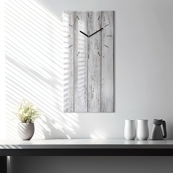 Vertical wall clock Painted boards