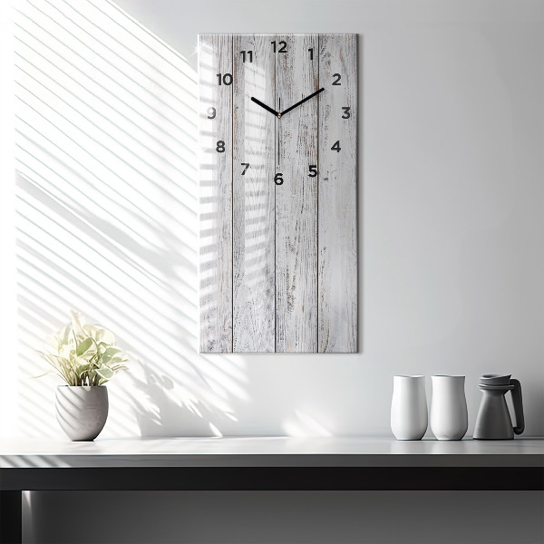 Vertical wall clock Painted boards
