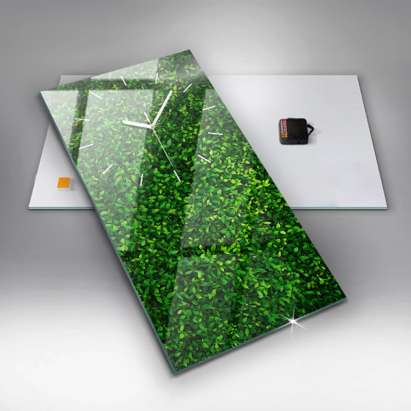Vertical wall clock Hedge leaves