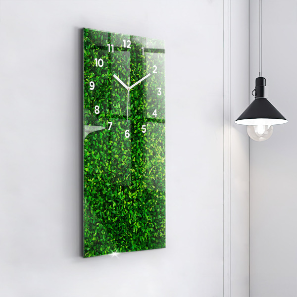 Vertical wall clock Hedge leaves