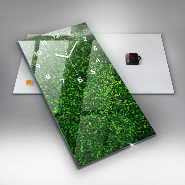 Vertical wall clock Hedge leaves