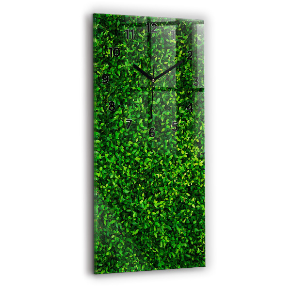 Vertical wall clock Hedge leaves