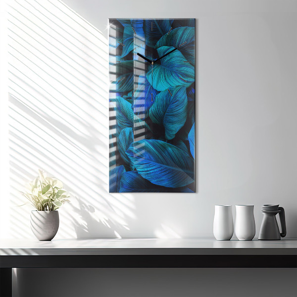 Vertical wall clock Tropical nature
