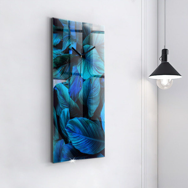 Vertical wall clock Tropical nature