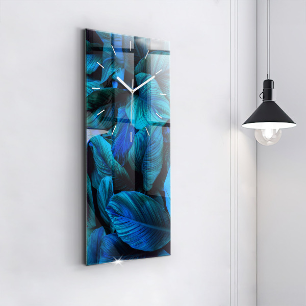 Vertical wall clock Tropical nature