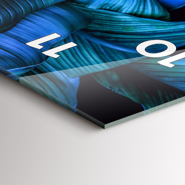 Vertical wall clock Tropical nature