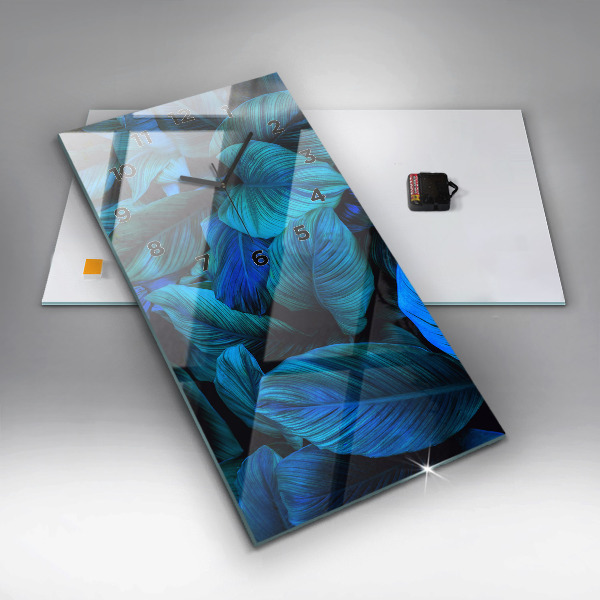 Vertical wall clock Tropical nature