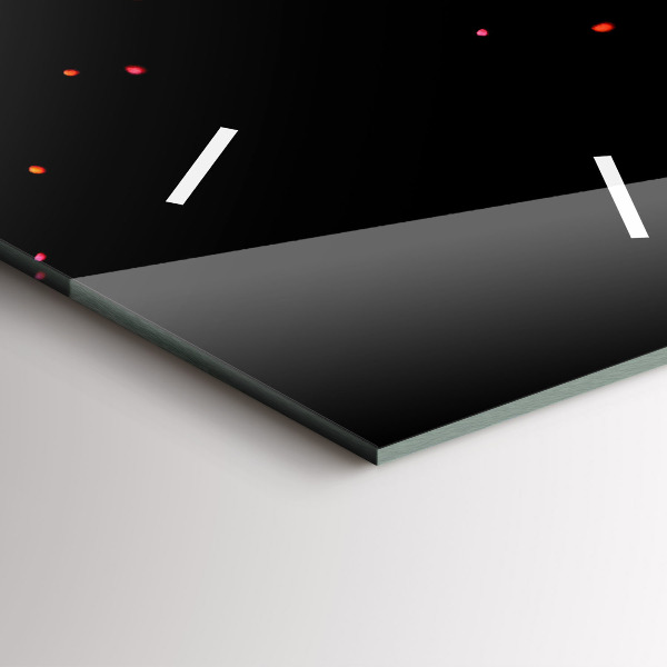 Vertical wall clock Explosion of colors