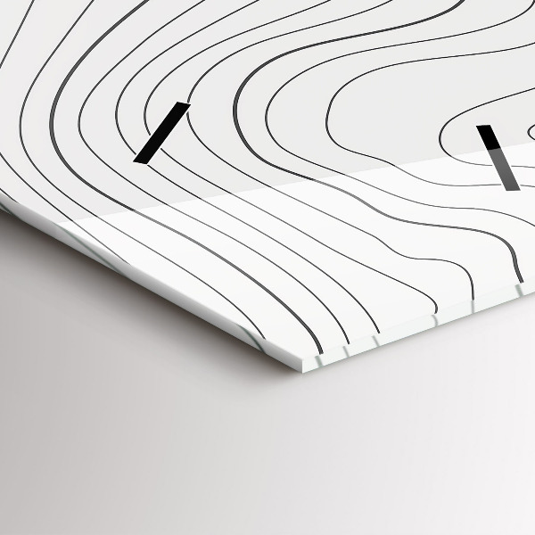 Vertical wall clock Abstraction spots