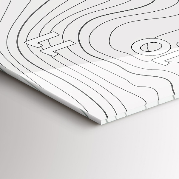 Vertical wall clock Abstraction spots