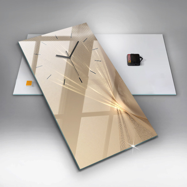 Vertical wall clock Abstract light