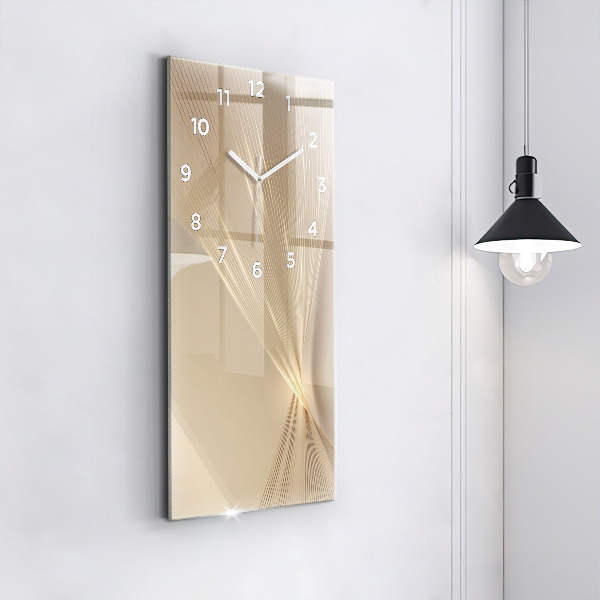 Vertical wall clock Abstract light