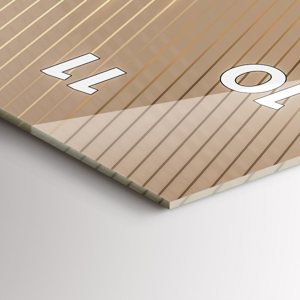 Vertical wall clock Abstract light