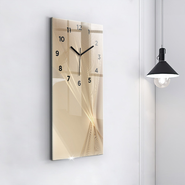 Vertical wall clock Abstract light