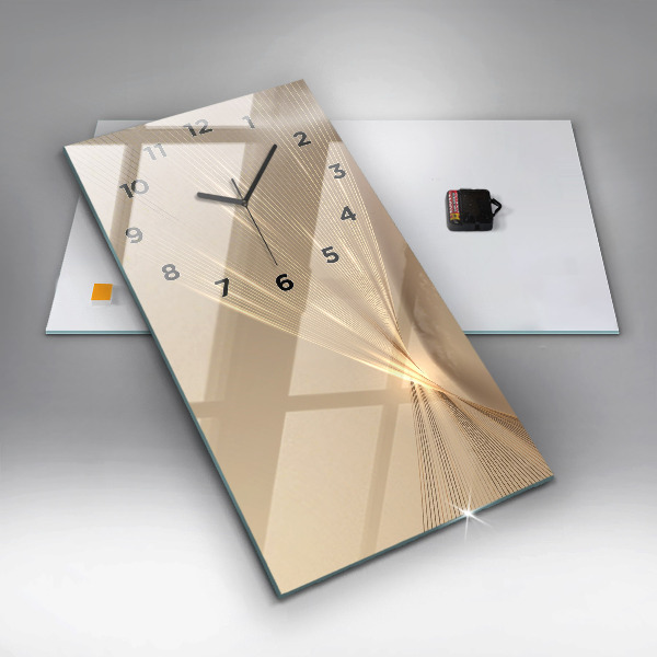 Vertical wall clock Abstract light