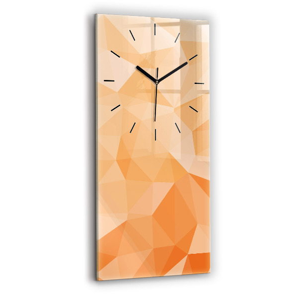 Vertical wall clock Abstraction triangles