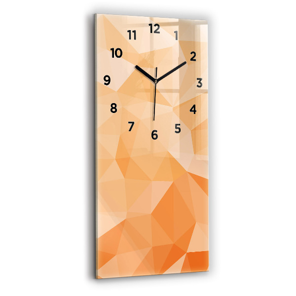 Vertical wall clock Abstraction triangles
