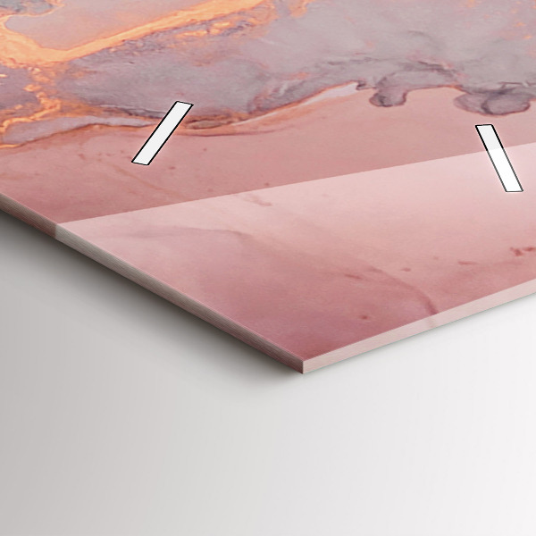 Vertical wall clock Marble texture