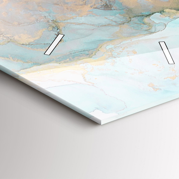 Vertical wall clock Abstract painting