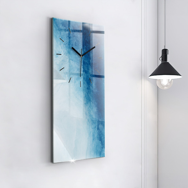 Vertical wall clock Abstraction water