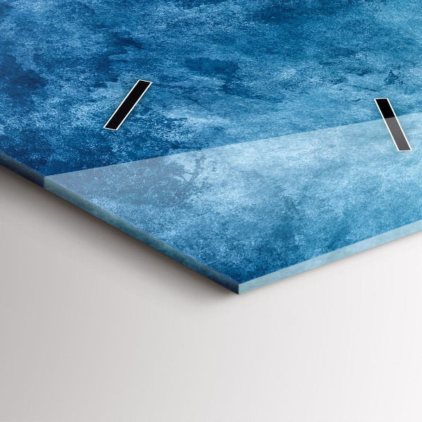 Vertical wall clock Abstraction water