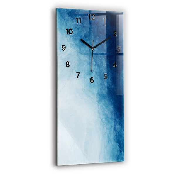 Vertical wall clock Abstraction water