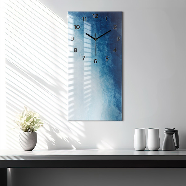 Vertical wall clock Abstraction water