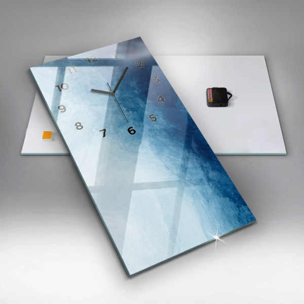 Vertical wall clock Abstraction water