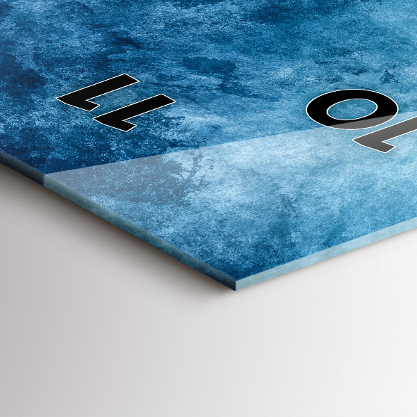 Vertical wall clock Abstraction water