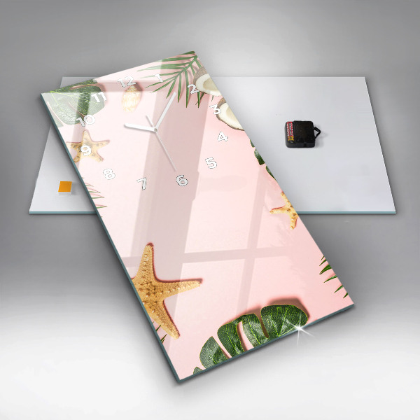 Vertical wall clock Summer mood