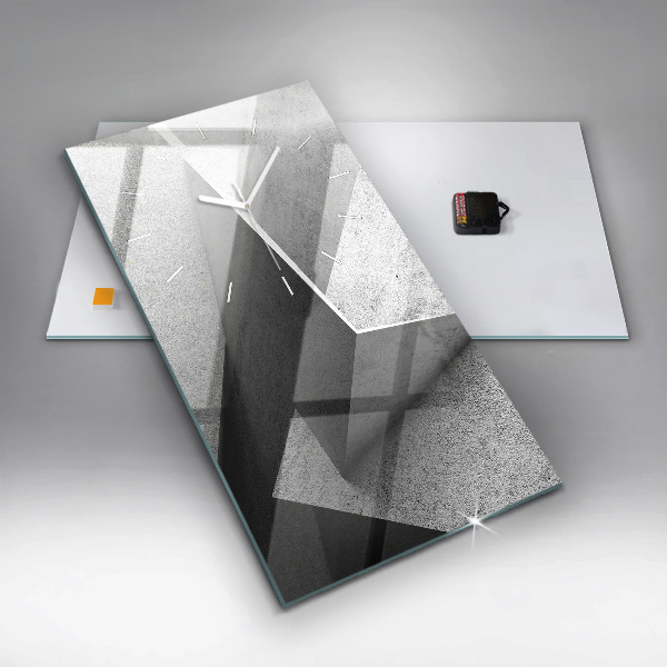 Vertical wall clock Abstraction triangles