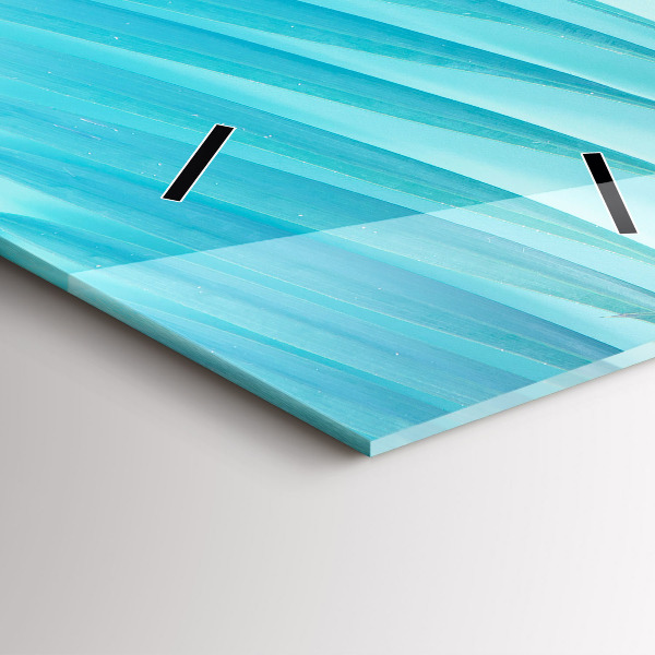 Vertical wall clock Tropical palm tree