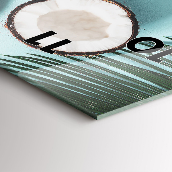 Vertical wall clock Summer composition