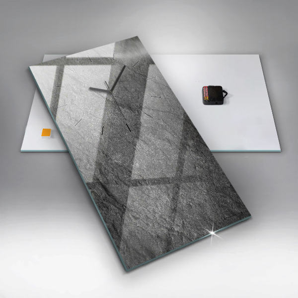 Vertical wall clock Volcanic rock