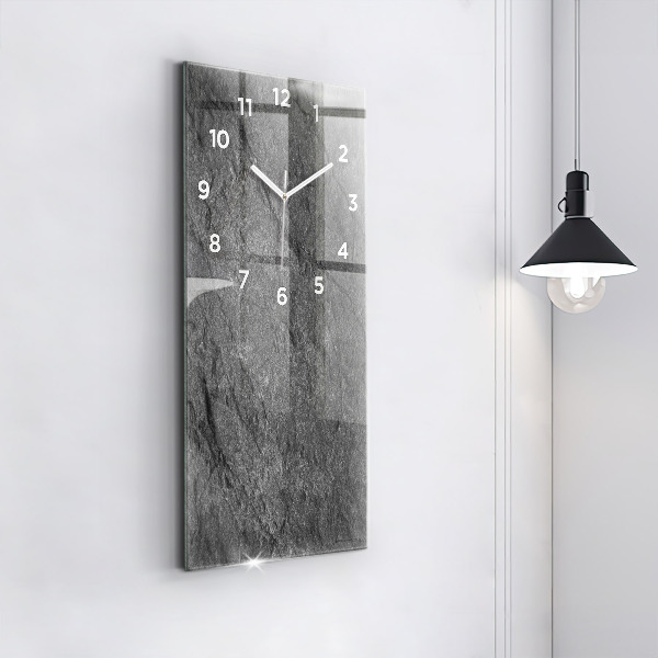 Vertical wall clock Volcanic rock