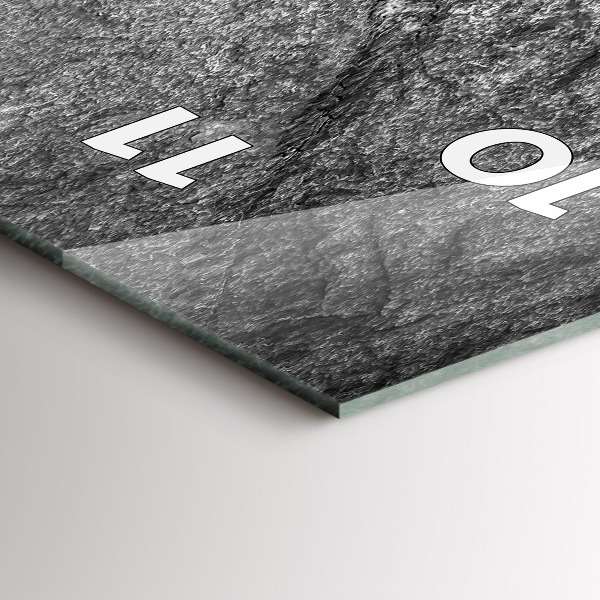 Vertical wall clock Volcanic rock