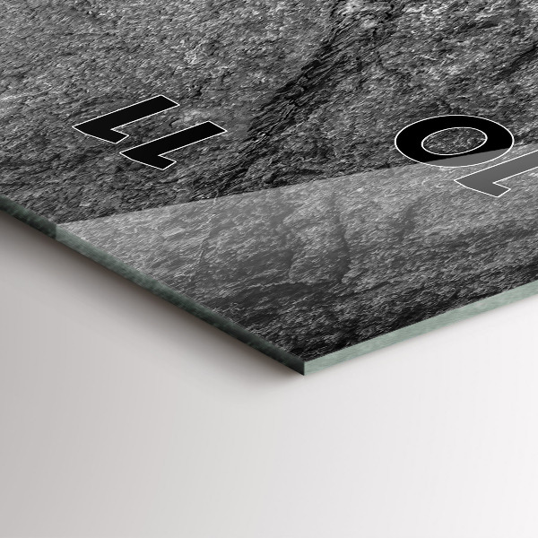 Vertical wall clock Volcanic rock