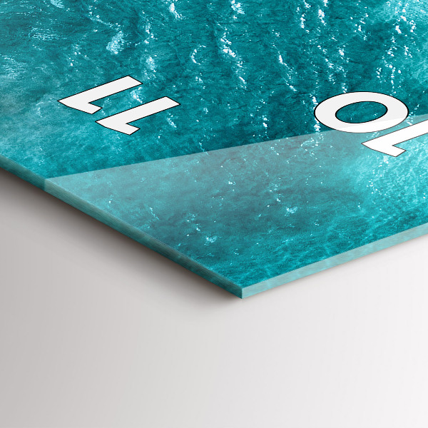 Vertical wall clock sea beach people