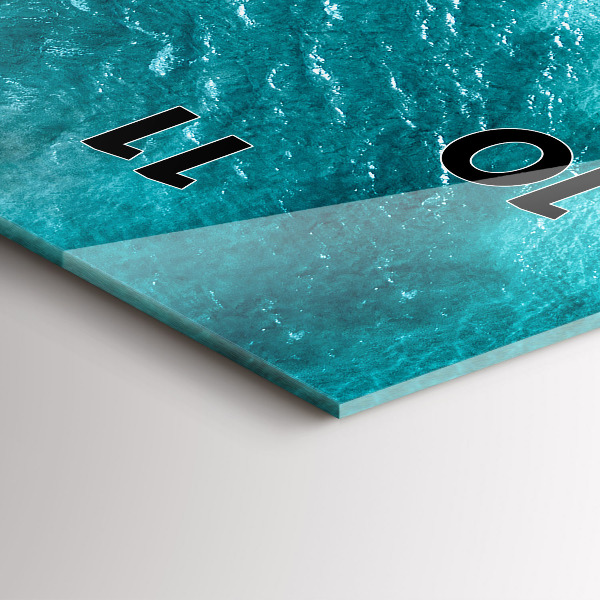 Vertical wall clock sea beach people