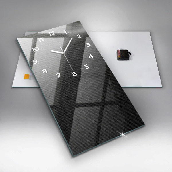 Vertical wall clock Dark abstraction