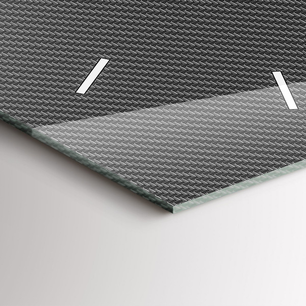 Vertical wall clock Dark abstraction