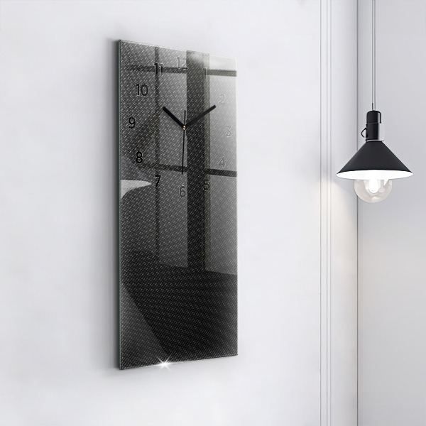 Vertical wall clock Dark abstraction